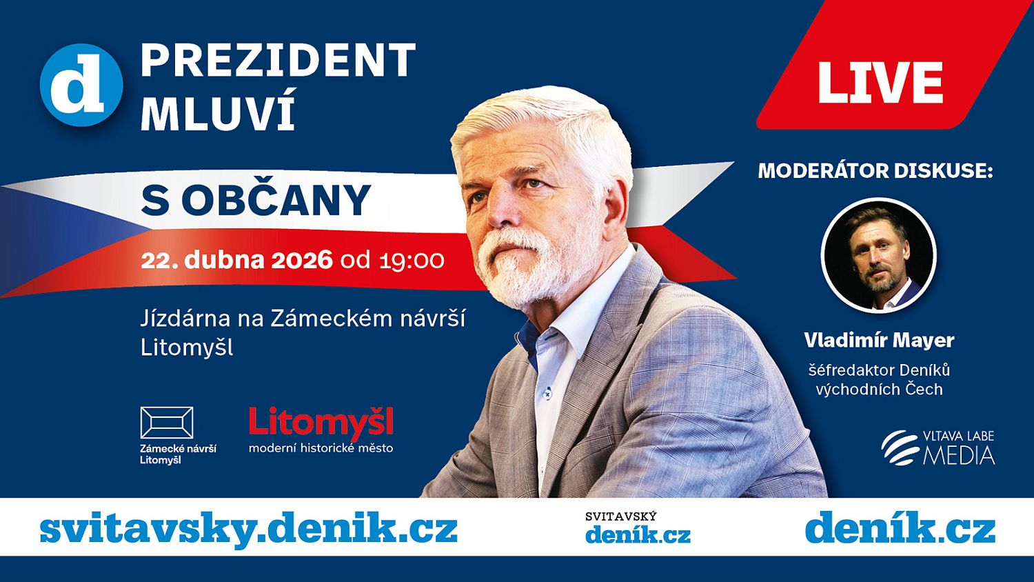 Prezident mluví s občany v Litomyšli