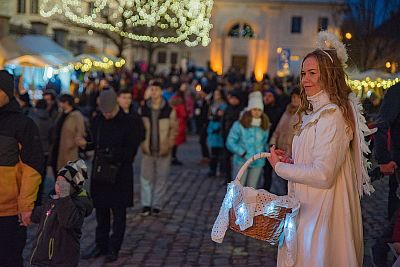 Angel Advent on the castle hill