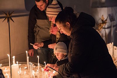 Angel Advent on the castle hill