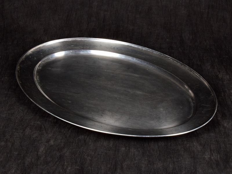 Stainless steel oval tray 65cm